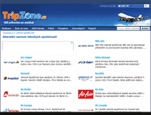 Tablet Screenshot of letecke-spolecnosti.tripzone.cz