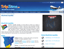 Tablet Screenshot of jihoafricka-republika.tripzone.cz