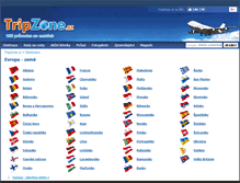 Tablet Screenshot of destinace.tripzone.cz