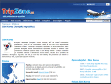 Tablet Screenshot of jizni-korea.tripzone.cz