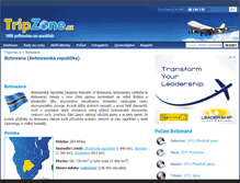 Tablet Screenshot of botswana.tripzone.cz